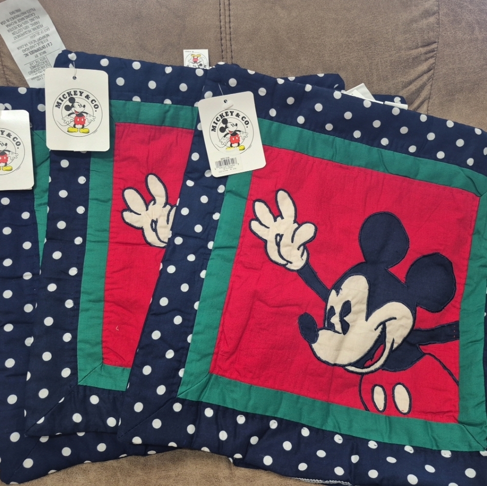 Mickey Embroidered 14x14 Sham Cover